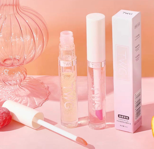 Moisturizing Temperature-Sensing Lip Oil for Women – Vitamin C Essence Gloss for Soft, Shiny & Nourished Lips.