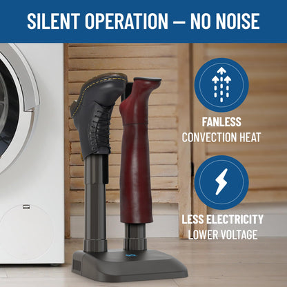 Everlasting Comfort Boot Dryer for Work Boots – Easy-to-Use, Silent & Energy-Efficient Boot Warmer and Shoe Dryer for Sneakers, Electric Fanless Convection Design to Reduce Odor (1 Pair)