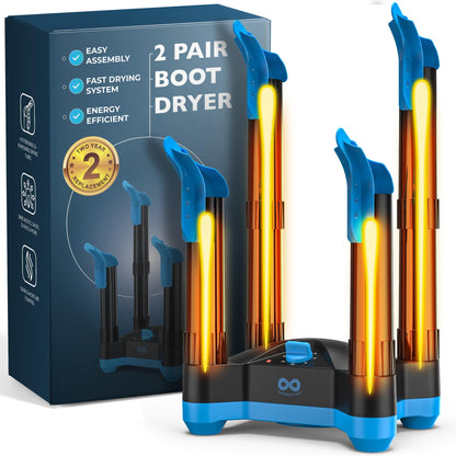 Everlasting Comfort Boot Dryer for Work Boots – Easy-to-Use, Silent & Energy-Efficient Boot Warmer and Shoe Dryer for Sneakers, Electric Fanless Convection Design to Reduce Odor (1 Pair)