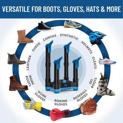 Everlasting Comfort Boot Dryer for Work Boots – Easy-to-Use, Silent & Energy-Efficient Boot Warmer and Shoe Dryer for Sneakers, Electric Fanless Convection Design to Reduce Odor (1 Pair)