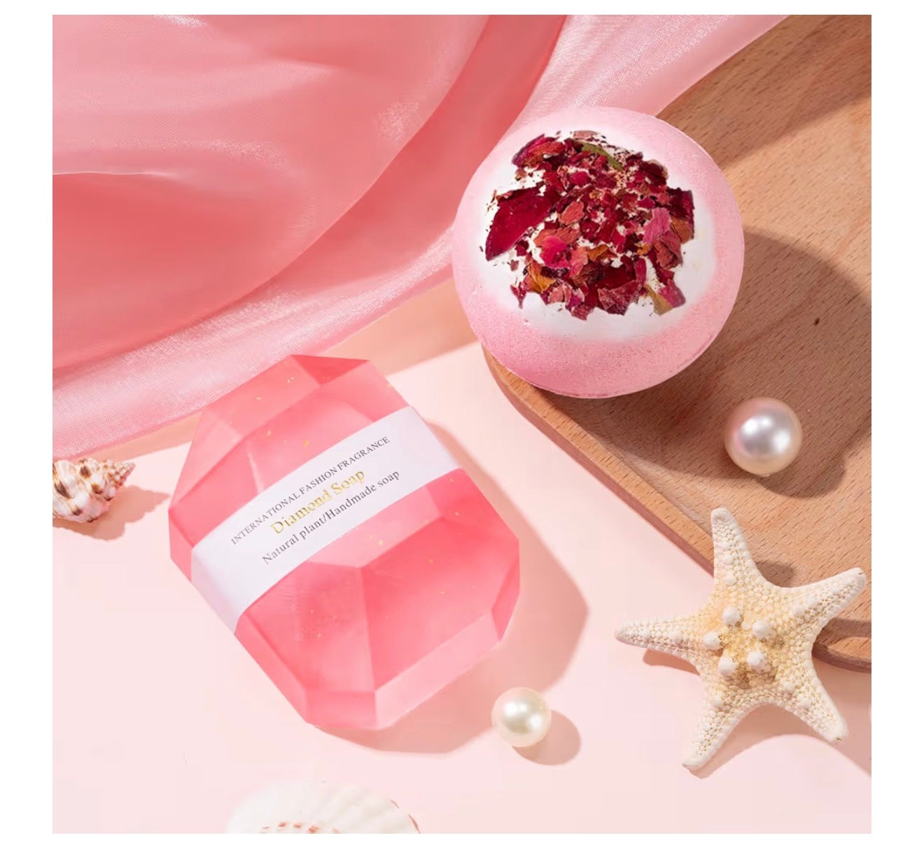 Rose Relaxing Spa Gift Basket for Women