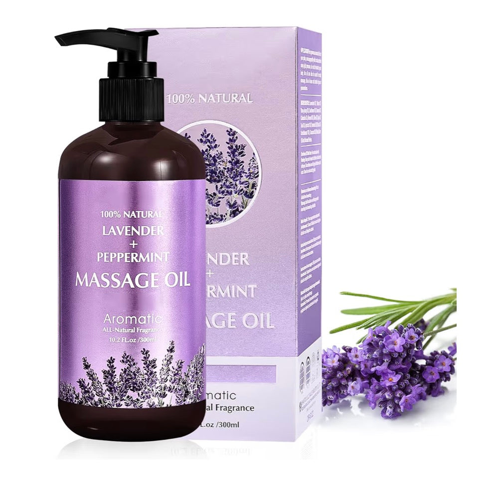 Lavender Massage Oil for Calming, Soothing and Relaxing