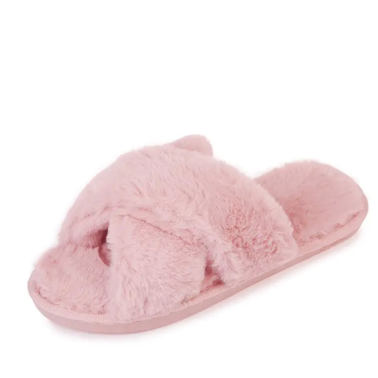 Non-slip Furry Cotton Home Slippers