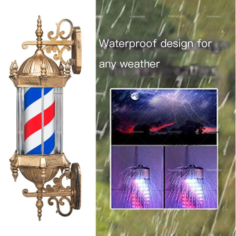 LED Barber Shop Wall Sign - Vintage Waterproof Light