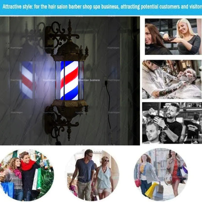 LED Barber Shop Wall Sign - Vintage Waterproof Light