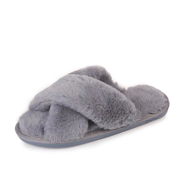 Non-slip Furry Cotton Home Slippers