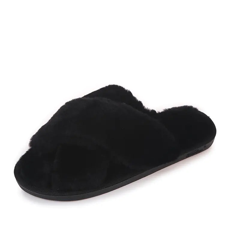 Non-slip Furry Cotton Home Slippers