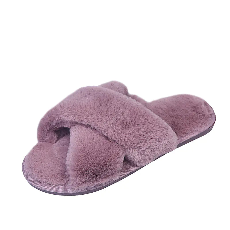Non-slip Furry Cotton Home Slippers