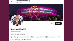 Bharat Mandapam and PM Modi's Cover Image